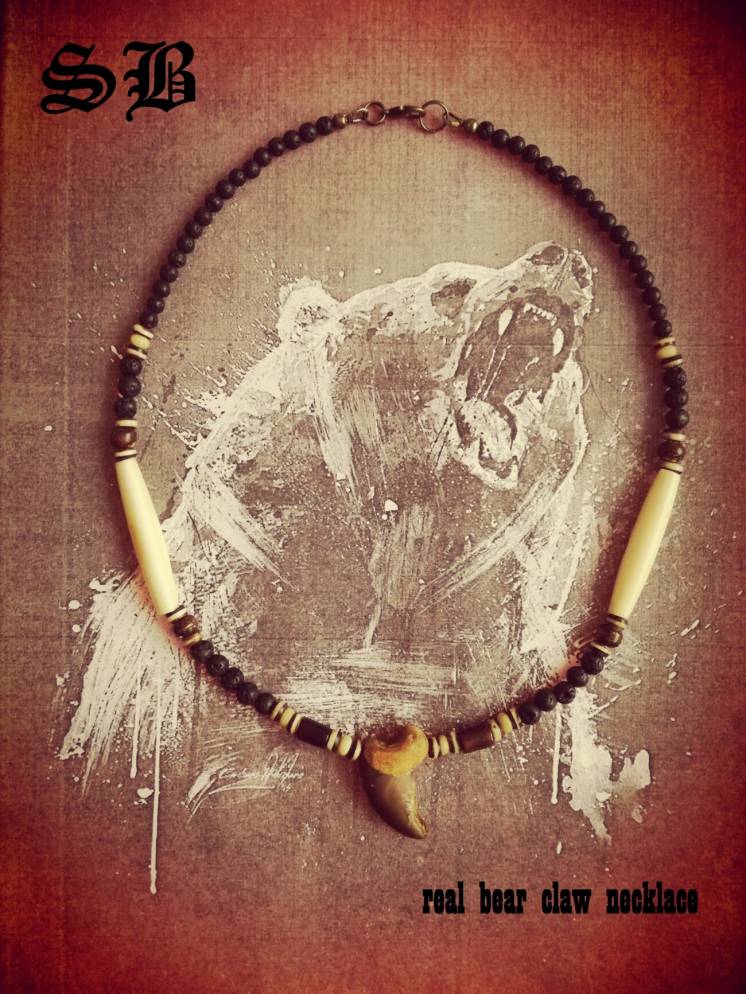 Мужское украшение real bear claw necklace mens(мощный амулет оберег)