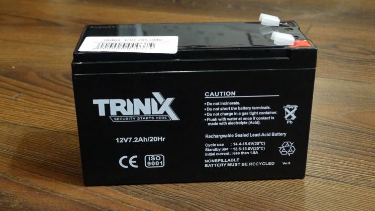 Акумулятор Trinix 12В 7.2А (аккумулятор, 12V 7.2Ah/20Hr)