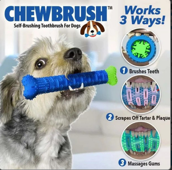 Зубная щетка для собак ChewBrush