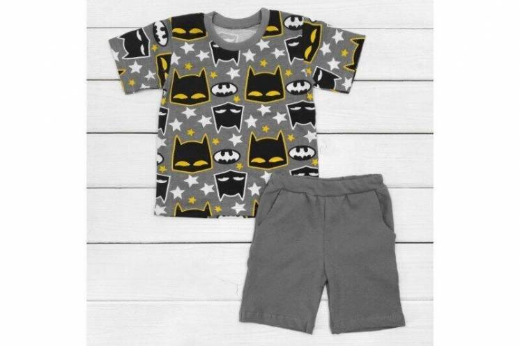 Комплект для хлопчика з футболкою та шортами Бетмен 98,110,122,128см