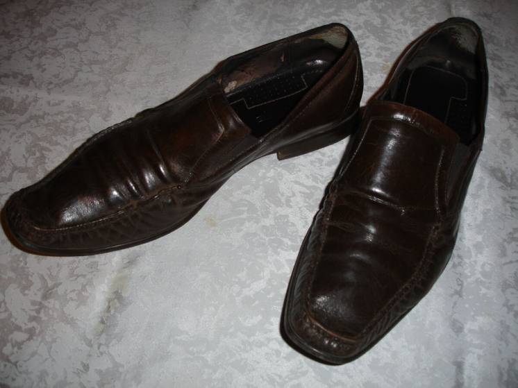 Туфли/ТУФЛІ 43 р. ШКІРА, темно-коричневі, EGLE. Брендові.