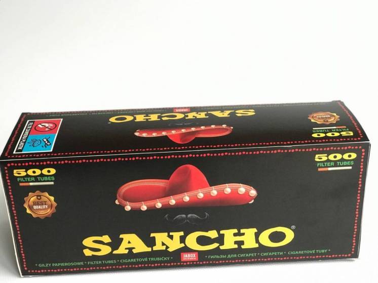 Гильзы для набивки сигарет Sancho 500 шт. Сигаретные гильзы