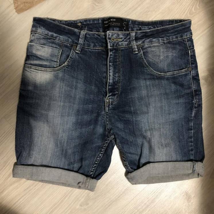 Чоловічі джинсові шорти рвані короткі