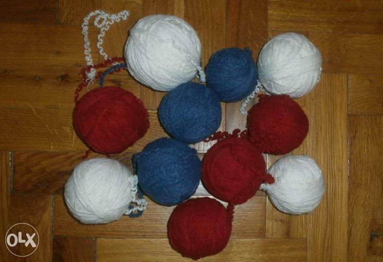 Пряжа нитки для вязания три цвета, ассорти, вес 680 гр