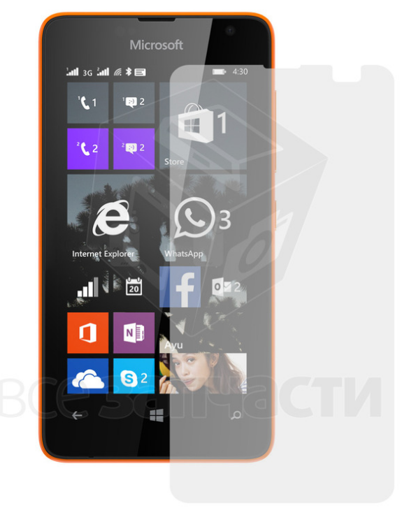 Закаленное защитное стекло Microsoft (Nokia) 430 Lumia, 0,26 мм 9H