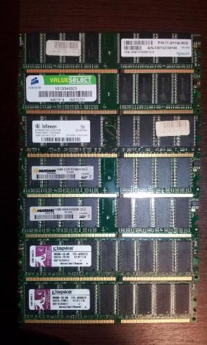 Память DDR 400 на 1 GB PC 3200 Различных фирм ( 1GB DDR400 Mhz PC3200