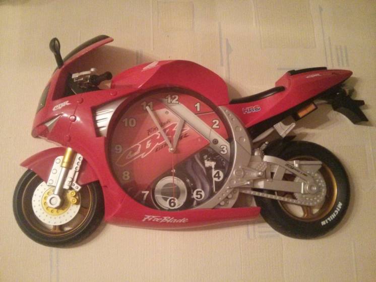 Часы настенные Мотоцикл Honda CBR 600 Red