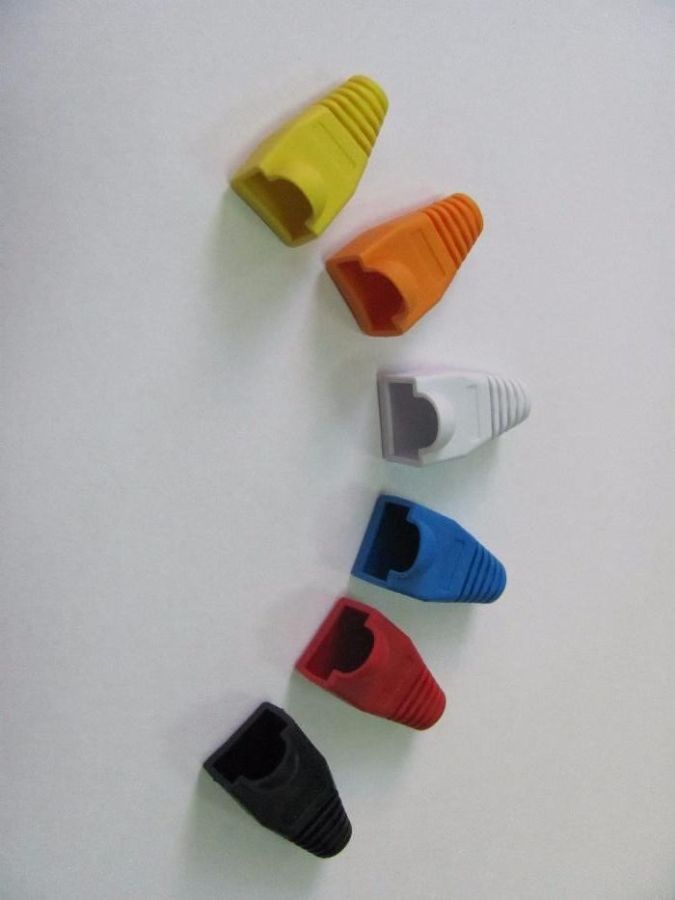 Резиновые колпачки для коннектора RJ-45 (разные цвета)