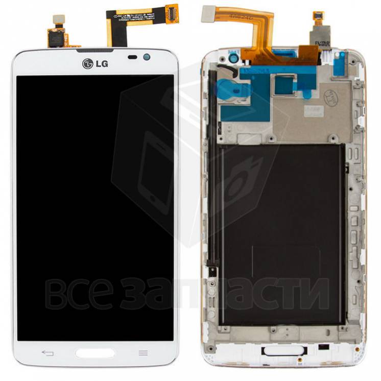Дисплейный модуль LG D680 G Pro Lite, D682 G Pro Lite, белый,