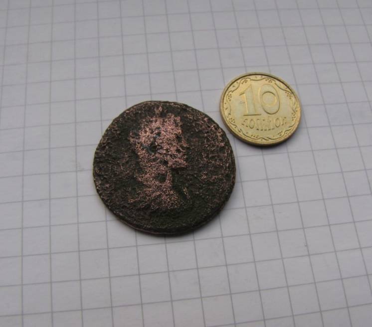 Большая монета Древнего Рима - АС императора Каракаллы