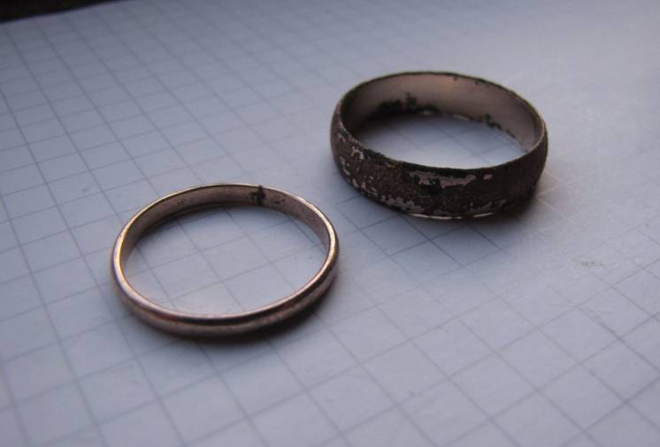Советское обручальное кольцо + бонус (другое кольцо с позолотой и к