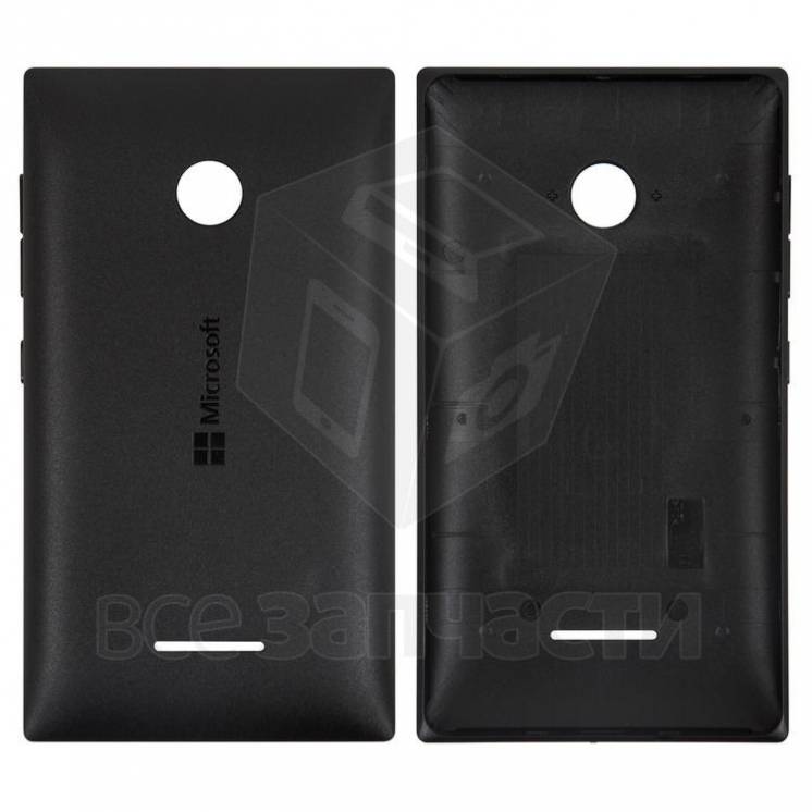Задняя панель корпусаt Nokia 532 Lumia, черная, с боковыми кнопками