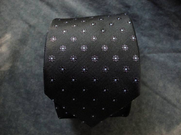 Мужской галстук 100% шелк в цветочек хаки Hemlock