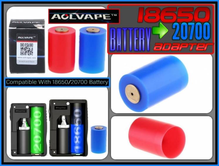 Battery Adapter 18650 - 20700. Переходник, адаптер для аккумулятора.