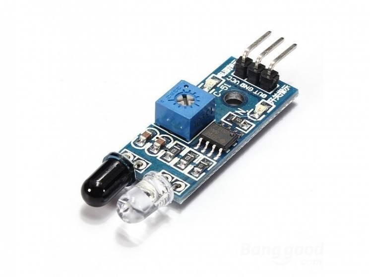 Оптический ИК датчик обхода препятствий для Arduino, PIC, AVR Raspbery