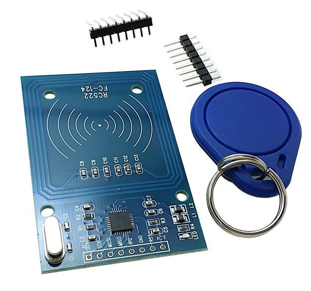 RFID модуль для карт Mifare на RC522, ключи в комплекте, Arduino