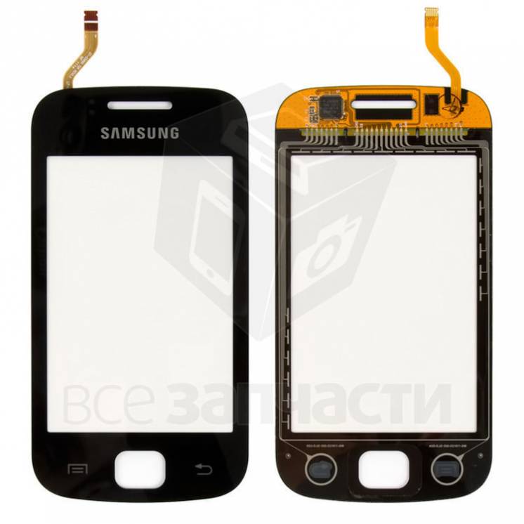 Сенсорный экран для мобильного телефона Samsung S5660, черный