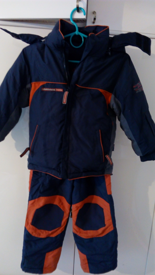 Зимняя пуховая куртка с комбинезоном на мальчика 1.5-4 года