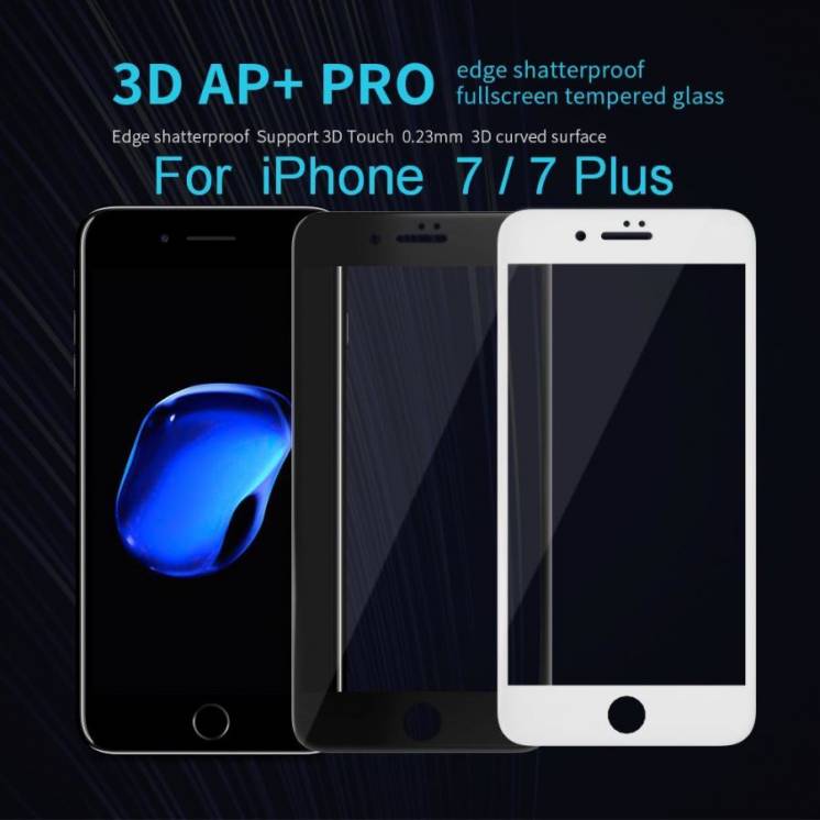 Защитное стекло Nillkin 3d Ap+ Pro 0.23mm Apple Iphone 7 / 7 Plus