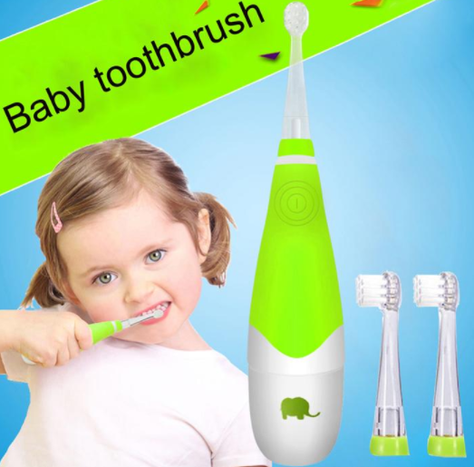 Зубная щётка дя детей от 0 до 4 лет. Электрическая. С фонариком