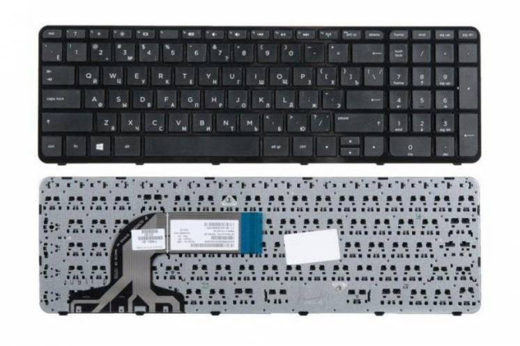 Клавиатура HP Pavilion 15-E 15-N 15-D чёрная с рамкой