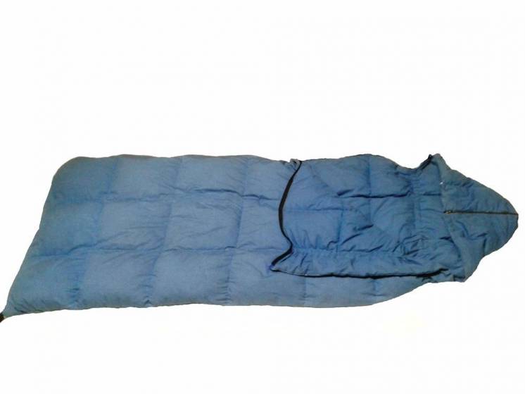 Пуховый спальный мешок. На рост до 165 см