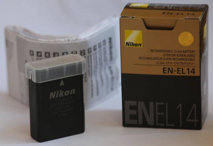 EN-EL14 Аккумулятор Nikon D3100 D3200 D3300 D5100 D5200 D5300
