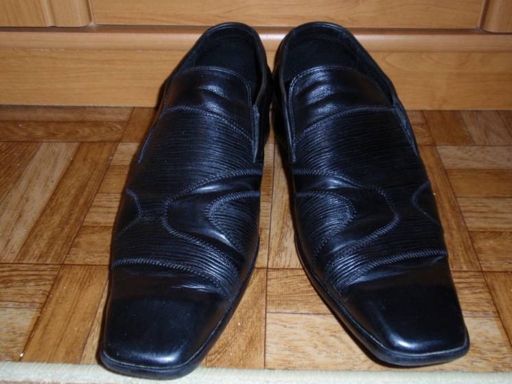 Продам кожаные мужские туфли (состояние новых)