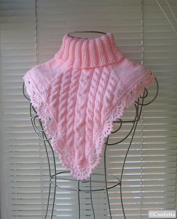 зимняя розовая женская манишка вместо шарфа