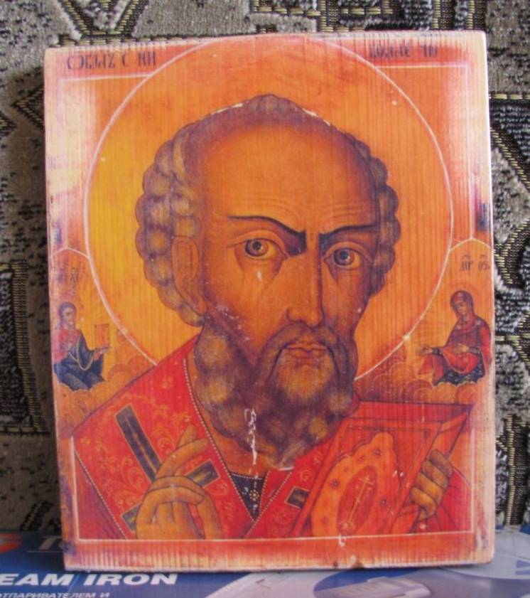 Икона: Святого Николая (В Византийском стиле)