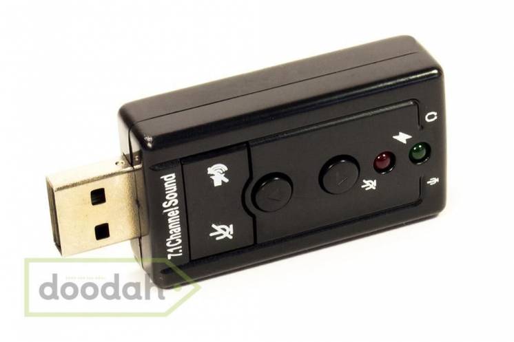 USB звуоквая карта 7.1 - юзб внешняя звуковая карта - гарантия!