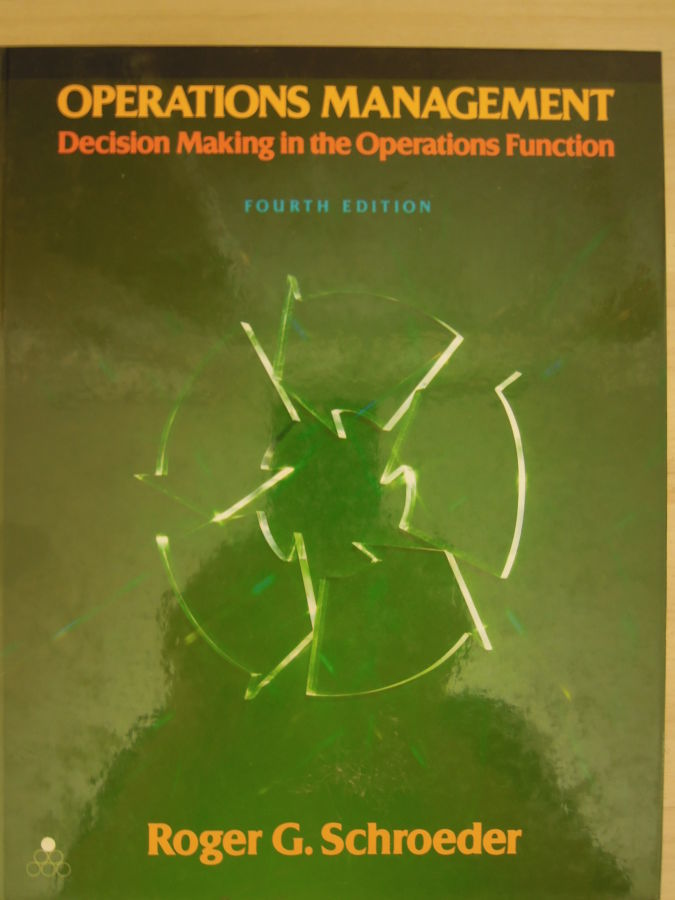Operations management. Decision making in the operation function.