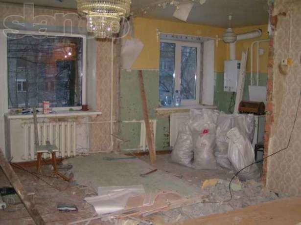 Демонтажные работы в квартирах,ремонт квартир,евроремонт