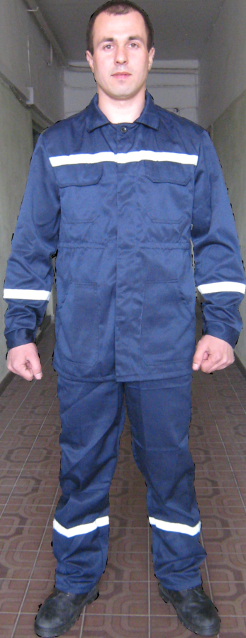 Костюм из светоотражающей полосой,куртка и брюки рабочие