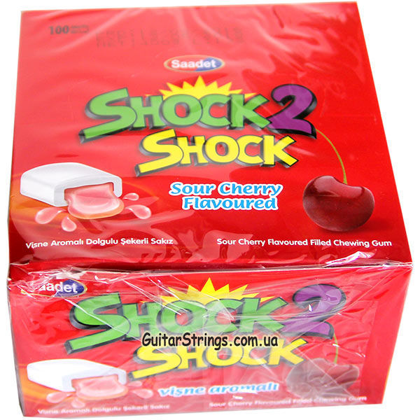 Жвачка / Жевательная резинка Shock 2 Вишня ШОК из 4 вкуса Оригинал