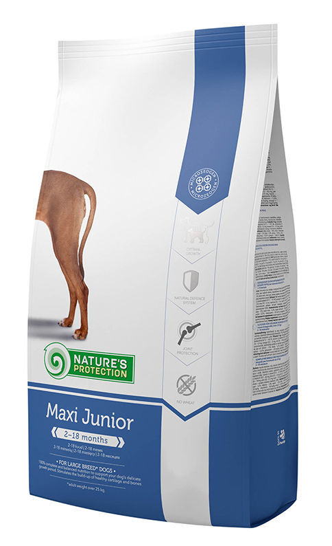 Maxi Junior 18 кг Nature's Protection корм для собак премиум класса