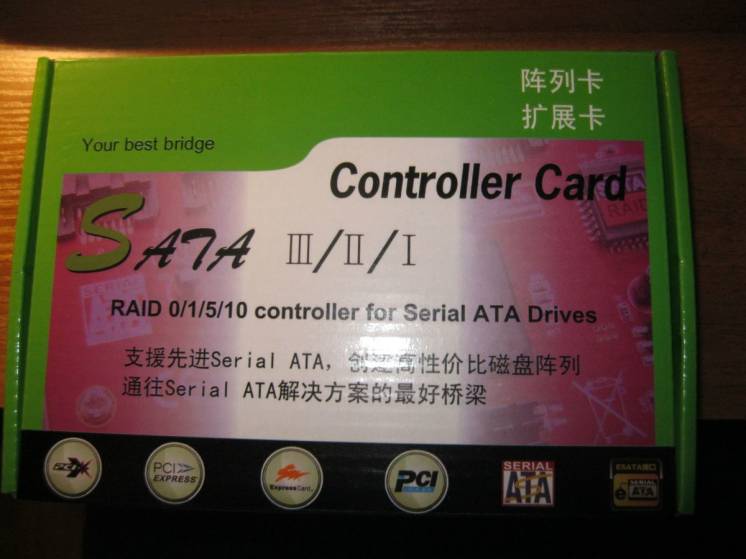 PCI to Sata card 2ports(RAID контроллер)
