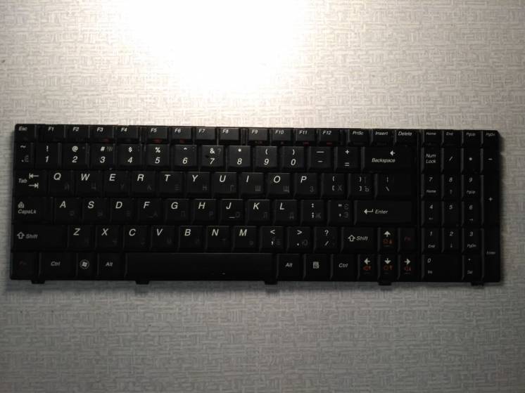 Клавиатура Lenovo IdeaPad U550 U 550 black Original RU Б\у