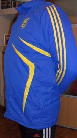 Куртка тренировочная (Адидас) Ukraine взрослая утеплённая