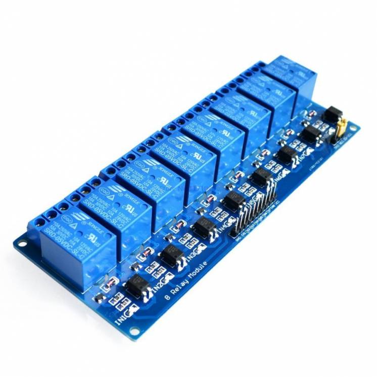 8-канальный модуль реле 5V (с опторазвязкой) для Arduino, PIC, ARM