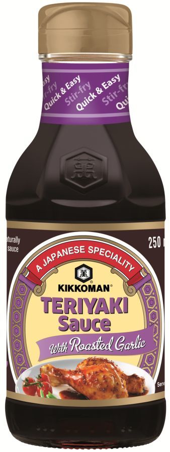 Киккоман соус Терияки с жареным чесноком - 250 мл.