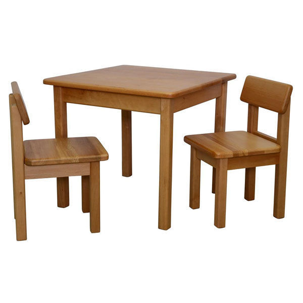 Детский столик и 2 стульчика (бук)
