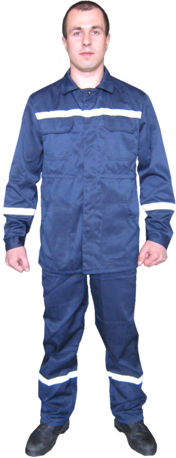 Костюм из светоотражающей полосой, куртка и брюки рабочие