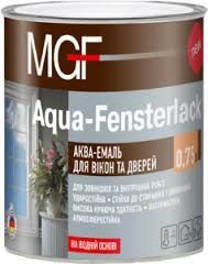 Эмаль для окон и дверей MGF Aqua-Fensterlack 0,75 л