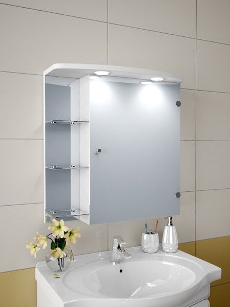 Зеркальный шкафчик в ванную Т66-S