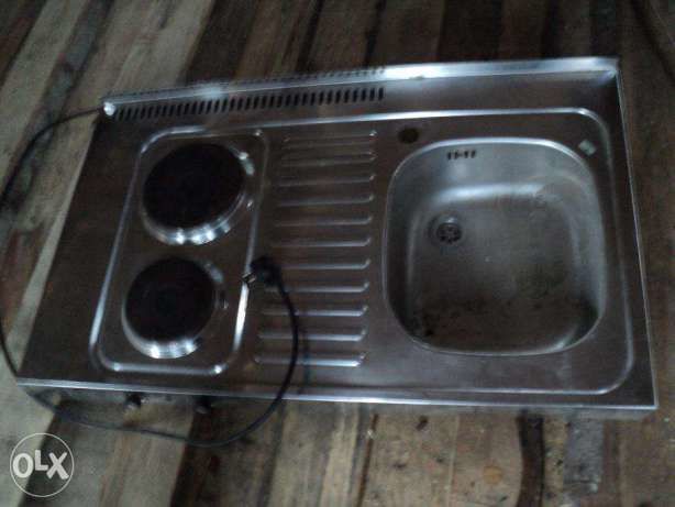 Мойка (раковина) кухонная с электроплитой