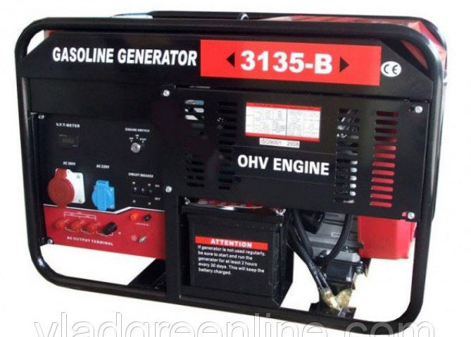 Бензиновый генератор WEIMA  WM3135-B. 9,5 Квт, 3 ФАЗЫ