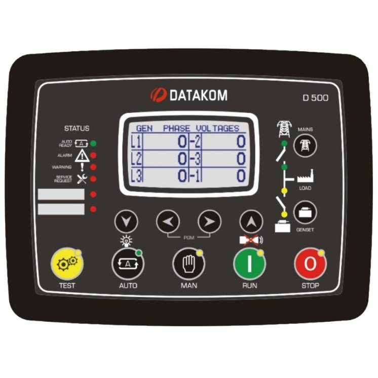 DATAKOM D-500-MK2 Багатофункціональний контролер генератора/двигуна/АВ