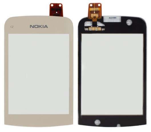 Сенсор Nokia C2-02/C2-03/C2-06/C2-07/C2-08, белый, черный оригинал