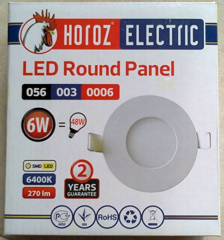 Светодиодные врезные LED светильники LED панели down light круглые 6W